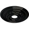 Ekena Millwork Orleans Ceiling Medallion (Fits Canopies up to 4 5/8"), 17 5/8"OD X 3 5/8"ID X 1 7/8"P, Black Pearl CM17OLBPS - alternate 5